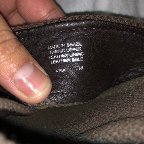 Tory Burch Kristen Brown Fabric Espadrille Wedges - Picture 4 of 6